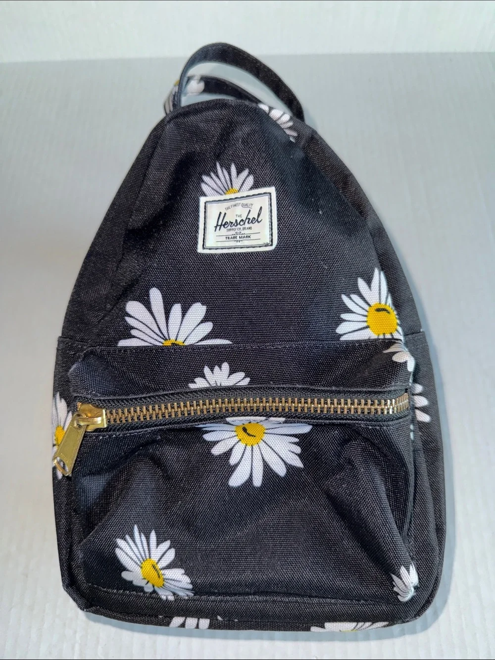Herschel Nova Black Daisy Mini Backpack